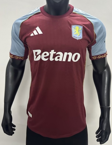 2526 Aston Villa Home PLAYER VERSION Soccer Jersey